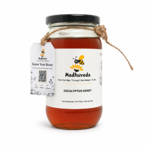 madhuveda ecaulyptus honey front img
