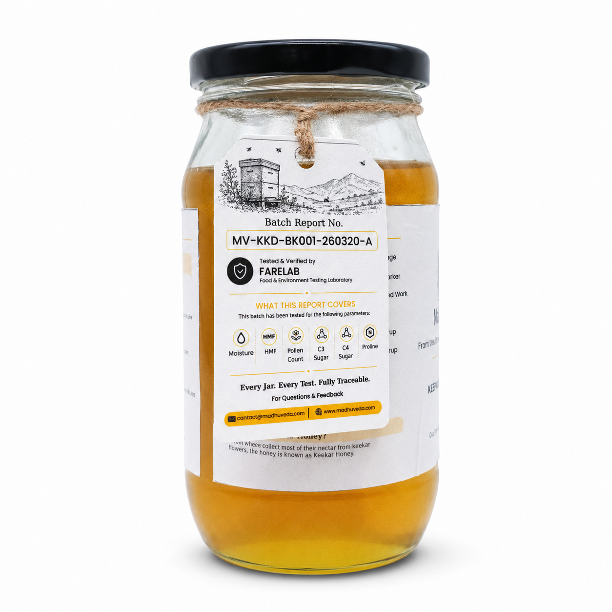 madhuveda keekar honey back tag