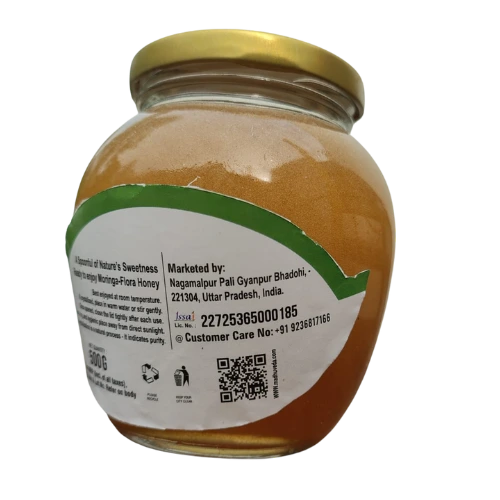 moringa honey barcode side